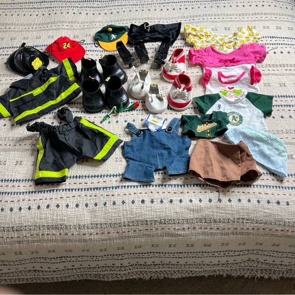 Build a Bear Lot Clothes Firefighter Collector Fireman Outfit + More - Picture 1 of 3